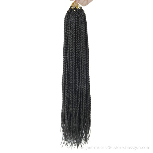 wholesale  prestretched soft ombre crochet braid hair 3x crochet box braids expression hair